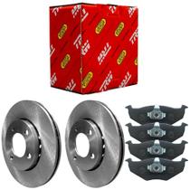 Kit Pastilha Disco Freio Gol G5 Saveiro G5 Voyage G5 2008 a 2014 Dianteiro Ventilado Teves TRW