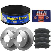 Kit Pastilha Disco Freio Honda Fit 2009 a 2013 Traseiro Sólido Akebono Frasle