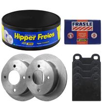 Kit Pastilha Disco Freio Parati 86 a 93 Dianteiro Sólido