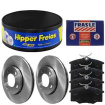 Kit Pastilha Disco Freio Peugeot 207 2009 a 2013 Dianteiro Ventilado Girling Frasle