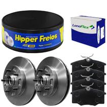 Kit Pastilha Disco Freio S10 4x2 97 a 2011 Dianteiro Ventilado Varga Lonaflex