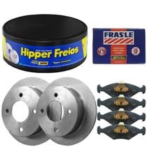 Kit Pastilha Disco Freio Saveiro 86 a 95 Dianteiro Sólido Frasle