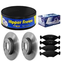 Kit Pastilha Disco Freio Volkswagen Gol G2 95 a 2000 Dianteiro Sólido Teves