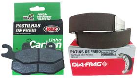 Kit Pastilha e Lona Suzuki Yes 125C 2009 a 2022/ GSR 125 2012 a 2022 Vaz