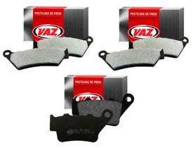 Kit Pastilha Freio Bmw F700 Gs F800 2013 2014 2015 2016 2017 2018 Dianteira + Traseira Vaz Kit Pastilha Freio Bmw F700 Gs F800 2013 2014 2015 2016 2017 2018 Dianteira + Traseira Vaz