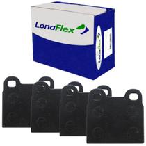 Kit Pastilha Freio Chevrolet Vectra 96 a 2012 Traseira Teves Lonaflex