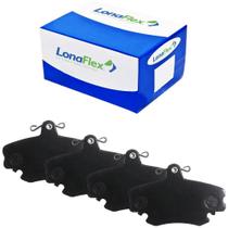 Kit Pastilha Freio Clio Logan Sandero 96 a 2013 Dianteira Girling Lonaflex P338