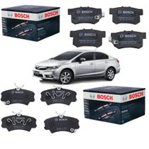 Kit Pastilha Freio Dianteira E Traseira New Civic 2007 Bosch Kit Pastilha Freio Dianteira E Traseira New Civic 2007 Bosch