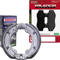 Kit Pastilha + Lona Freio 0.75 Laser 150 2008 a 2014 Valencia Brakes/Fabreck