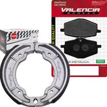 Kit Pastilha + Lona Freio Dt 180-200/Dtz 180/ Tdm 180 Valencia Brakes/Fischer