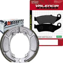 Kit Pastilha + Lona Freio Xr Tornado 250 2001 a 2008 Valencia Brakes/Fischer