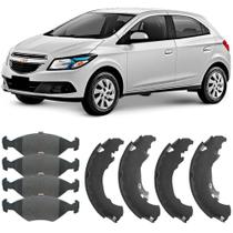 Kit Pastilha Sapata Freio Onix 1.0 1.4 2013 a 2018 Frasle