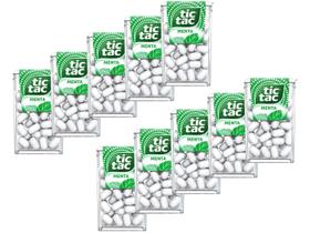 Kit Pastilha Tic Tac Menta 14,5g Caixinha - 10 Unidades