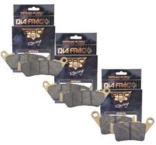 Kit pastilhas de freio diafrag f800 gs/f700 gs/tenere 660 dfp60813 dfp60814