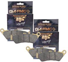 Kit Pastilhas de Freio Dianteiras P/ Bmw F700 Gs / F800 Gs / F850 Gs Diafrag Pro Tech Racing (Metálica) Kit Pastilhas de Freio Dianteiras P/ Bmw F700 Gs / F800 Gs / F850 Gs Diafrag Pro Tech Racing (Metálica)