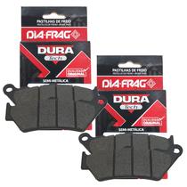 Kit Pastilhas de Freio Dianteiras P/ Bmw F800 Gs / F700 Gs / F850 Gs Diafrag Dura Tech (Semimetálica)