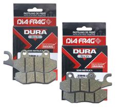 Kit Pastilhas de Freio P/ Shineray Explorer 150 Diafrag Dura Tech (Semimetálica) Kit Pastilhas de Freio P/ Shineray Explorer 150 Diafrag Dura Tech (Semimetálica)