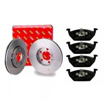 Kit Pastilhas e Discos Freio Dianteiro Fox Crossfox Polo 256mm