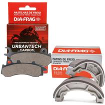 Kit Pastilhas e Lonas de Freio Pcx 150 Combi Brake Pcx 160 Combi Brake Diafrag