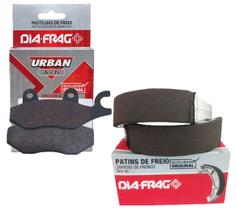 Kit Pastilhas e Lonas de Freio Ybr 125 Factor 2004-2008 Sob Medida 0.25 Diafrag