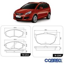 Kit Pastilhas Freio Dianteiras Traseiras - Jac J6 2011 A 2014 - Kit01283