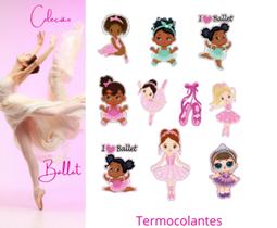 Kit Patch Aplique Termocolante Bailarina Carol Art c/ 10 un