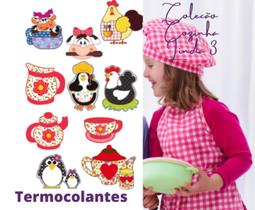 Kit Patch Aplique Termocolante Cozinha Linda 3 Carol Art c/ 10 un