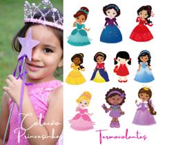 Kit Patch Aplique Termocolante Princesas Carol Art c/ 10 un