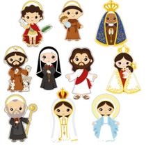 Kit Patch Aplique Termocolante Santinhos Carol Art c/ 10 un