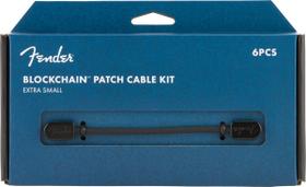 Kit Patch Cable para guitarra Fender Blockchain preta de 6 peças Kit Patch Cable para guitarra Fender Blockchain preta de 6 peças