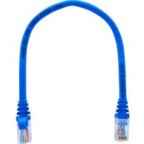 Kit Patch Cord Cat6 Rj45 25 Cm - 148 Unidades Azul Com Capa