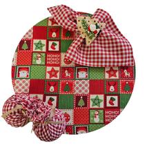 Kit Patch Natal 10 Lugares Capa Sousplat Base Guard Anel PG Kit Patch Natal 10 Lugares Capa Sousplat Base Guard Anel PG
