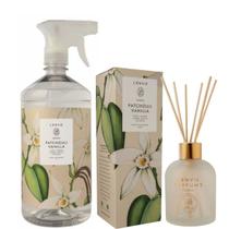 Kit Patchouli Vanilla Água Perfumada 1L + Difusor de Ambiente 200ml- Lenvie Kit Patchouli Vanilla Água Perfumada 1L + Difusor de Ambiente 200ml- Lenvie