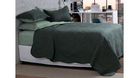 Kit Patchwork Queen porta travesseiro 100% poliéster 240x260 - Realce Premium