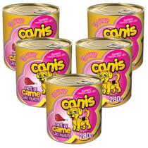 Kit Patê Para Cachorro Canis Filhote Sabor Carne 280gr 5un Kit Patê Para Cachorro Canis Filhote Sabor Carne 280gr 5un