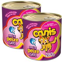 Kit Patê Para Gato Canis Adulto Sabor Peixe 280gr 2un Kit Patê Para Gato Canis Adulto Sabor Peixe 280gr 2un