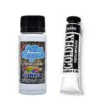 Kit Pátina Reagente Corfix Ferrugem 60ml / Ferro 20ml