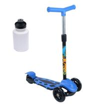 Kit Patinete DM Toys Radical Power Azul Menino Com Squeeze