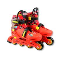 Kit patins 4 rodas mickey com acessórios (tam 32 - 35) - bbr toys