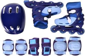 Kit Patins In Line Ajust Rs, 34 ao 37, Azul