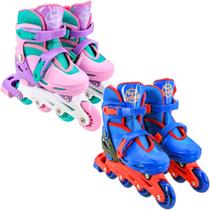 Kit Patins Infantil Ajustável 3 em 1 Proteção Acessórios Freio Capacete Dia das Crianças Aniversário Menino Menina Férias Passeios Viagens Kit Patins Infantil Ajustável 3 em 1 Proteção Acessórios Freio Capacete Dia das Crianças Aniversário Menino Menina Férias Passeios Viagens