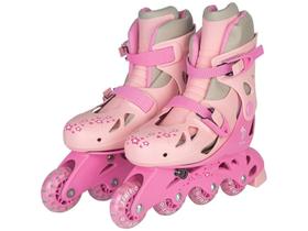 Kit Patins Infantil in Line Fênix Rosa