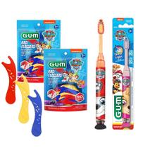 Kit patrulha canina gum (80 flossers + escova c/ luz) Kit patrulha canina gum (80 flossers + escova c/ luz)