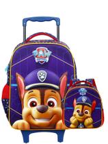 Kit Patrulha Canina Luxo 3D Mochila Rodas + Lancheira Kit Patrulha Canina Luxo 3D Mochila Rodas + Lancheira