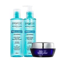 Kit Payot Ação Antibrilho Facial Sabonete Tônico e Hidratante Noturno (3 produtos)
