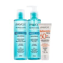 Kit Payot Ação Antibrilho Facial Sabonete Tônico e Multiprotetor Facial FPS60 (3 produtos)