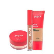 Kit Payot Alta Cobertura Base Corretivo Cor 3 e Pó Solto (3 produtos)