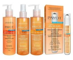 Kit payot cuidado com a pele vitamina c hidra 210g + sabonete 220ml+ tônico 220ml + sérum 14ml - 4 produtos