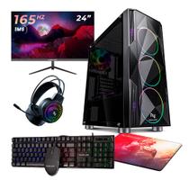 Kit - pc gamer intel i5 11400f 16gb (rtx 3050 8gb) ssd 1tb + 240gb m.2 600w 80 plus + monitor neologic 24 165hz, neologic streamer - nli85861