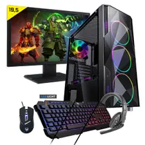 Kit Pc Gamer Neologic Start NLI81687 Ryzen 3 3200G 8GB (Radeon Vega 8 Integrado) 1TB + Monitor 19,5